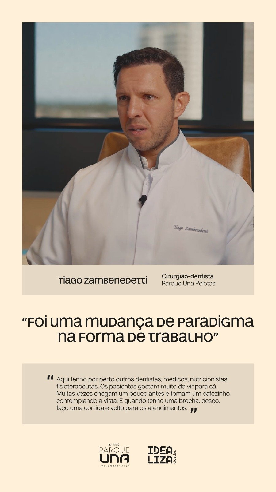 Depoimento de Tiago Zambenedetti